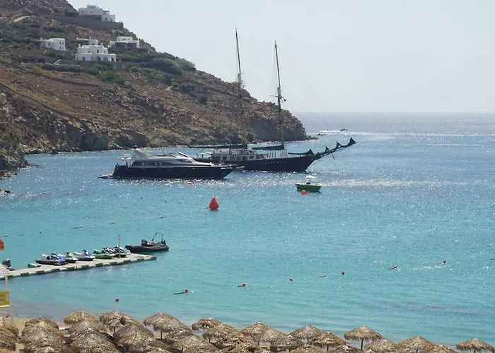 Semesterbostad 1path Pelican Mykonos Super Paradise House